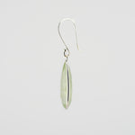 Long prehnite earrings