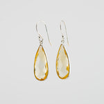 Long citrine earrings