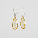 Long citrine earrings