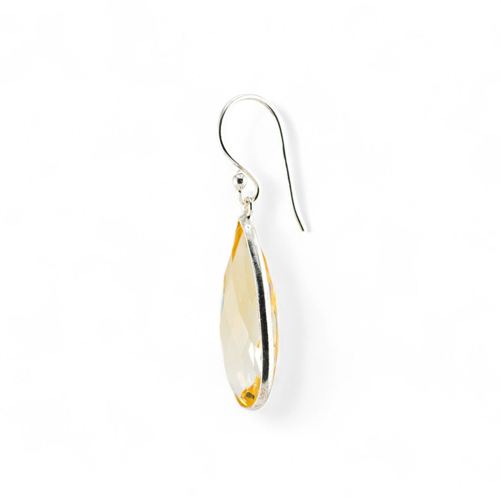 Long citrine earrings