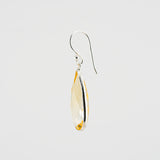 Long citrine earrings