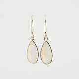 Rainbow moonstone short earrings