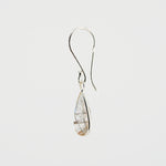 Black rutile quartz short earrings