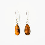 Tiger eye short earrings