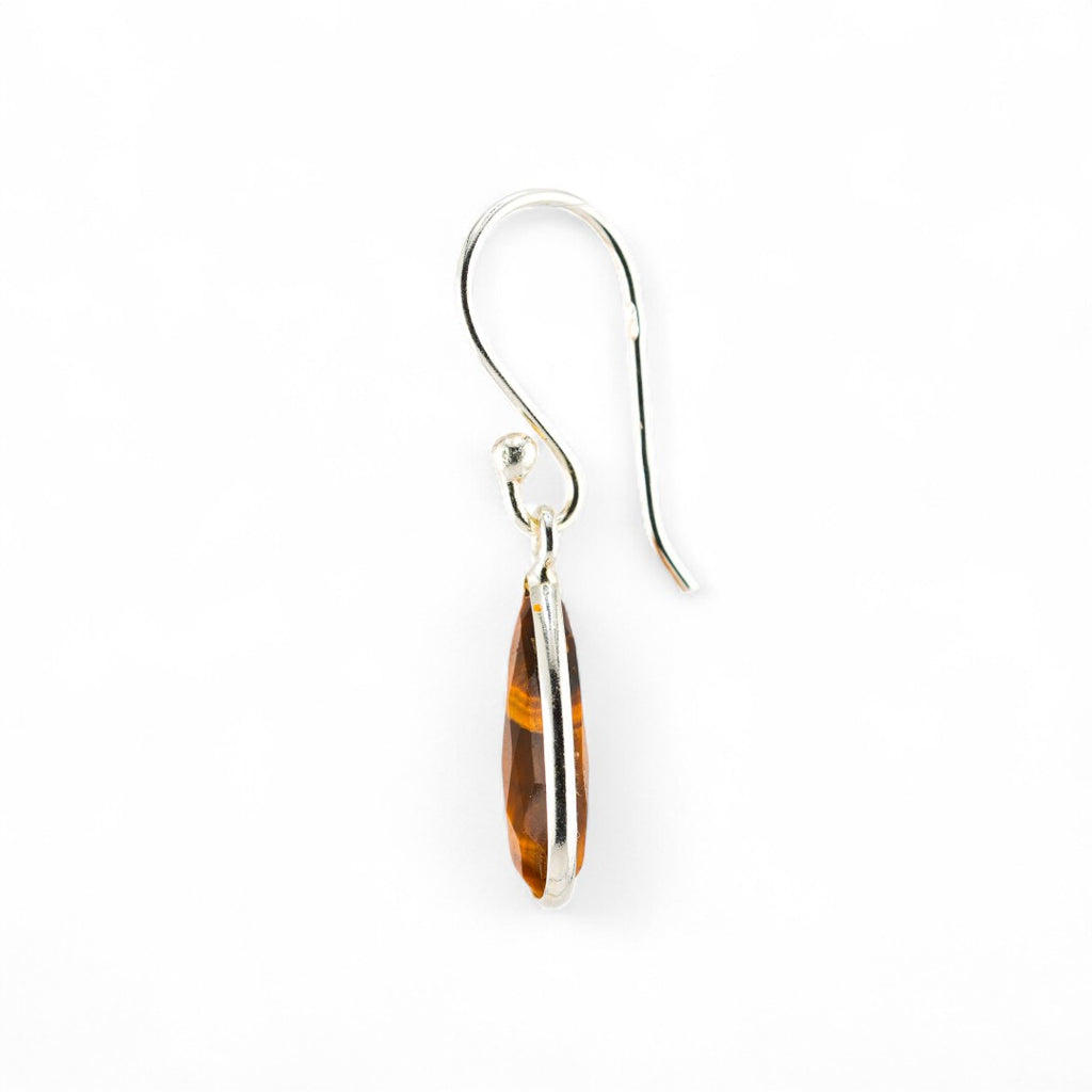 Tiger eye short earrings