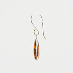 Tiger eye short earrings