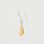 Teardrop citrine earrings