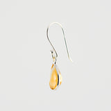 Teardrop citrine earrings