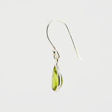 Teardrop peridot earrings