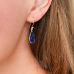 Lapis lazuli short earrings