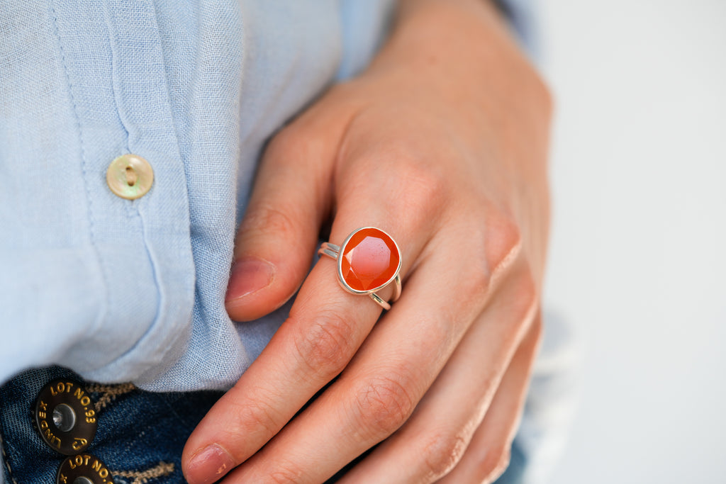Harmonia carnelian ring