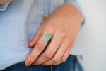 Marquise american turquoise ring