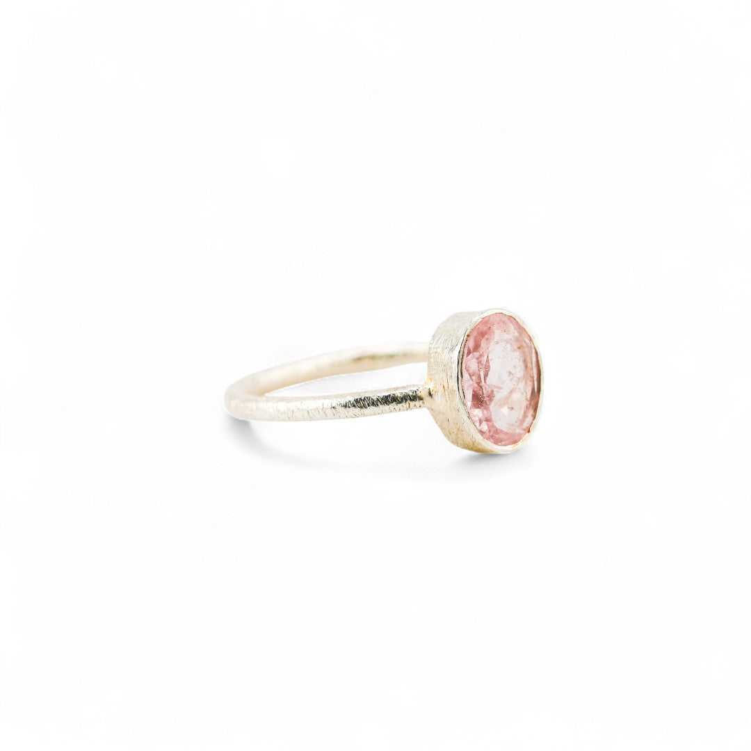 Eternal matte morganite ring