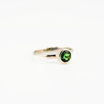 Jaipur intense green tourmaline ring