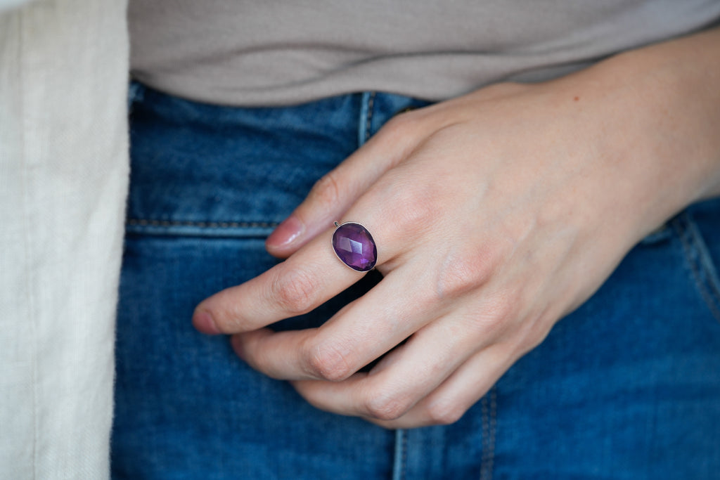 Nordic flair amethyst ring