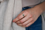 Jaipur intense green tourmaline ring