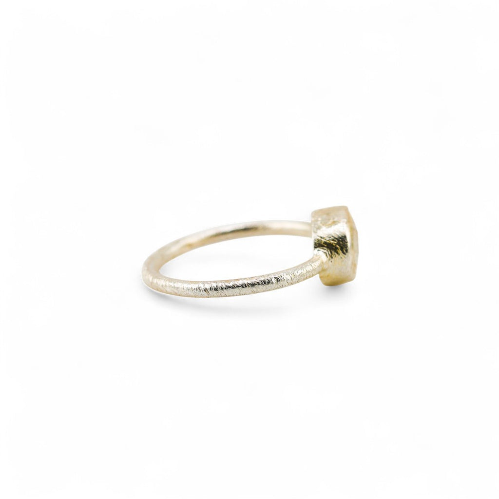 Oval pyrite ring