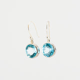 Mystic blue topaz earrings