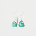 Amazonite trillion earrings