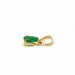 Emerald gold pendant