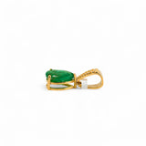 Emerald gold pendant