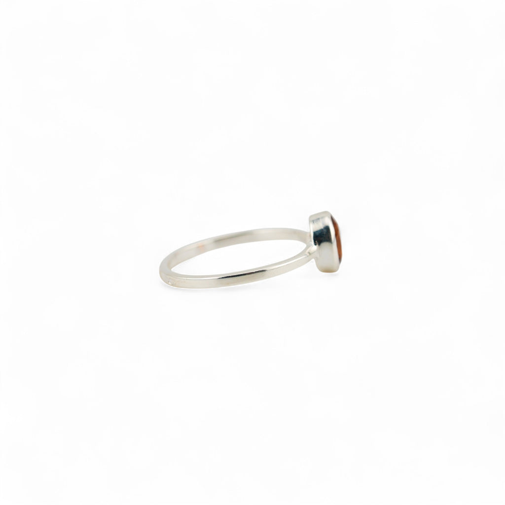 Hessonite garnet ring (Small)