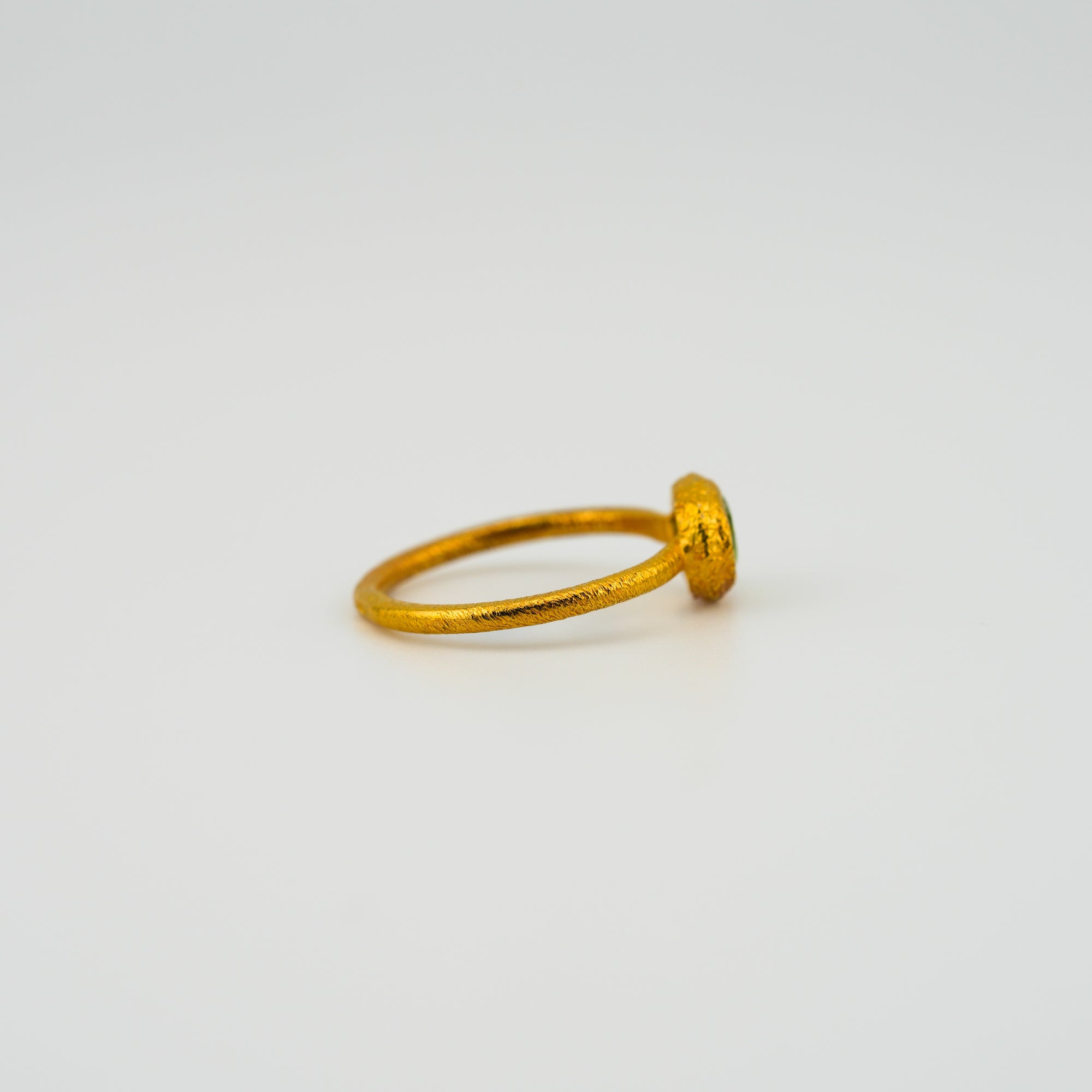 Multicolor tourmaline ring (Gold polished)
