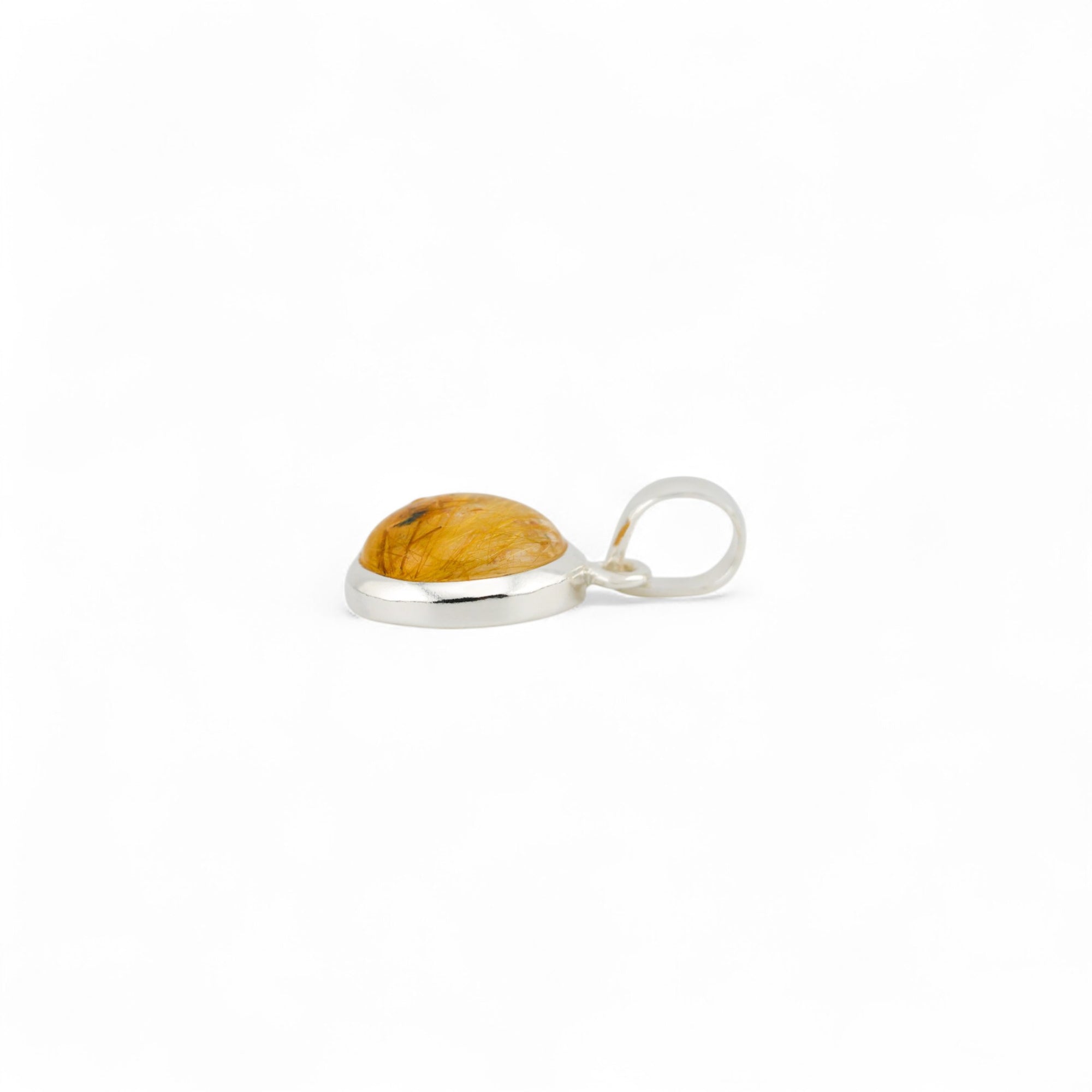 Samsara golden rutile quartz pendant