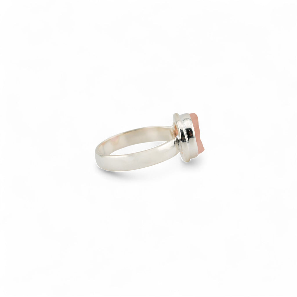 Celestial rose quartz ring
