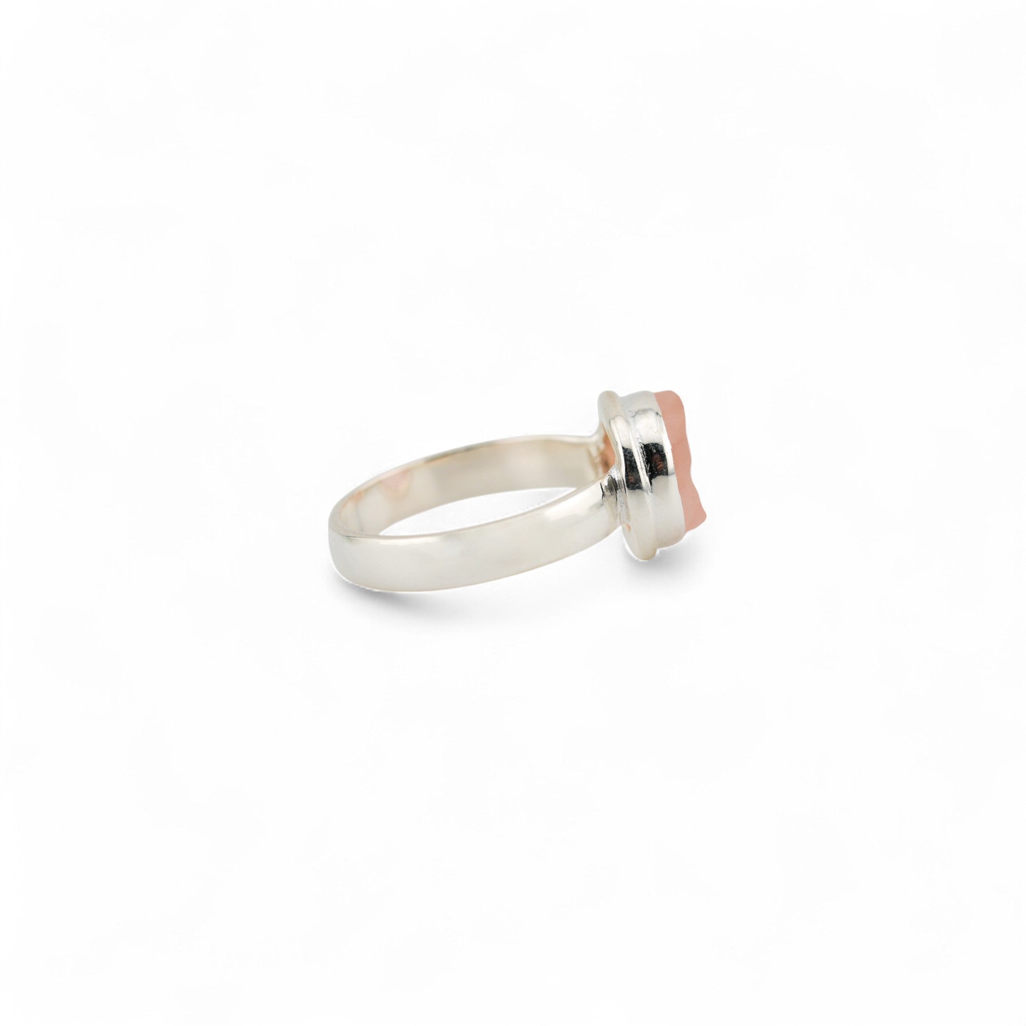 Celestial rose quartz ring