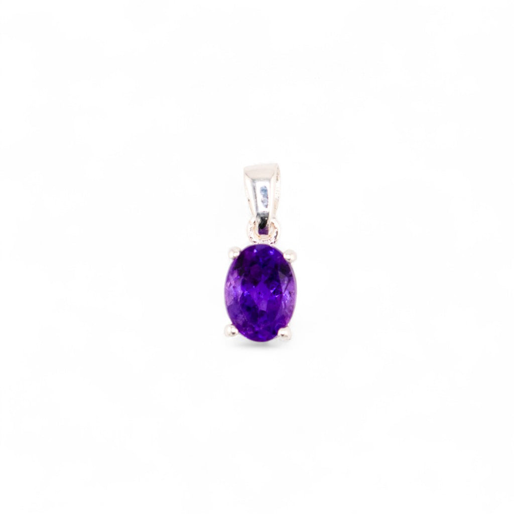 Lunara amethyst oval pendant