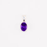 Amethyst oval pendant