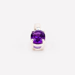 Amethyst oval pendant