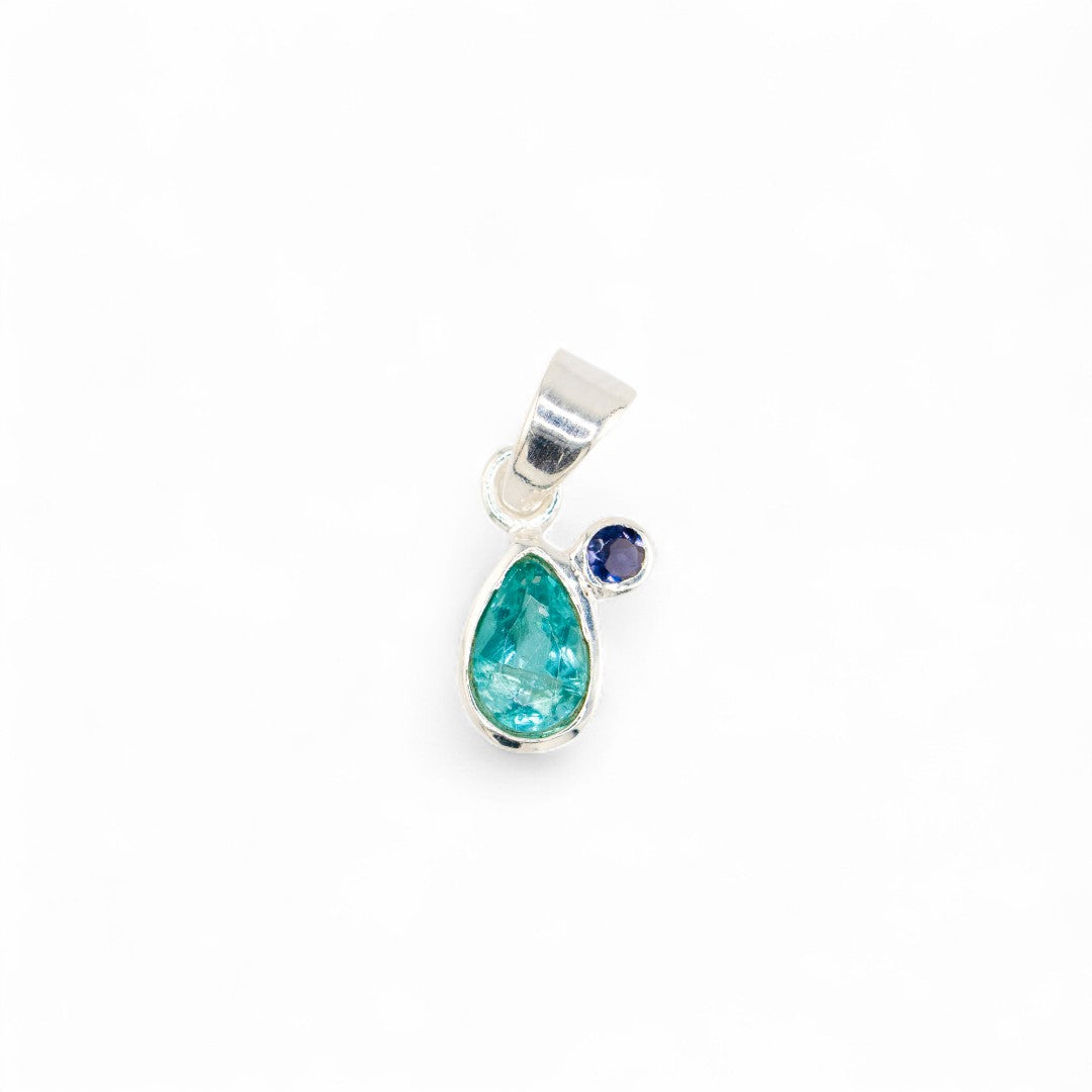 Wildmist apatite with iolite pendant