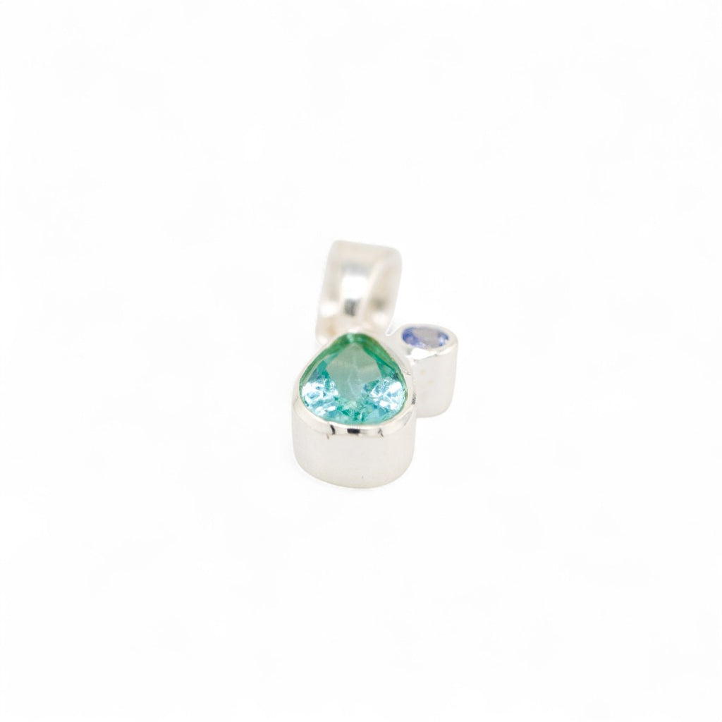 Wildmist apatite with tanzanite pendant