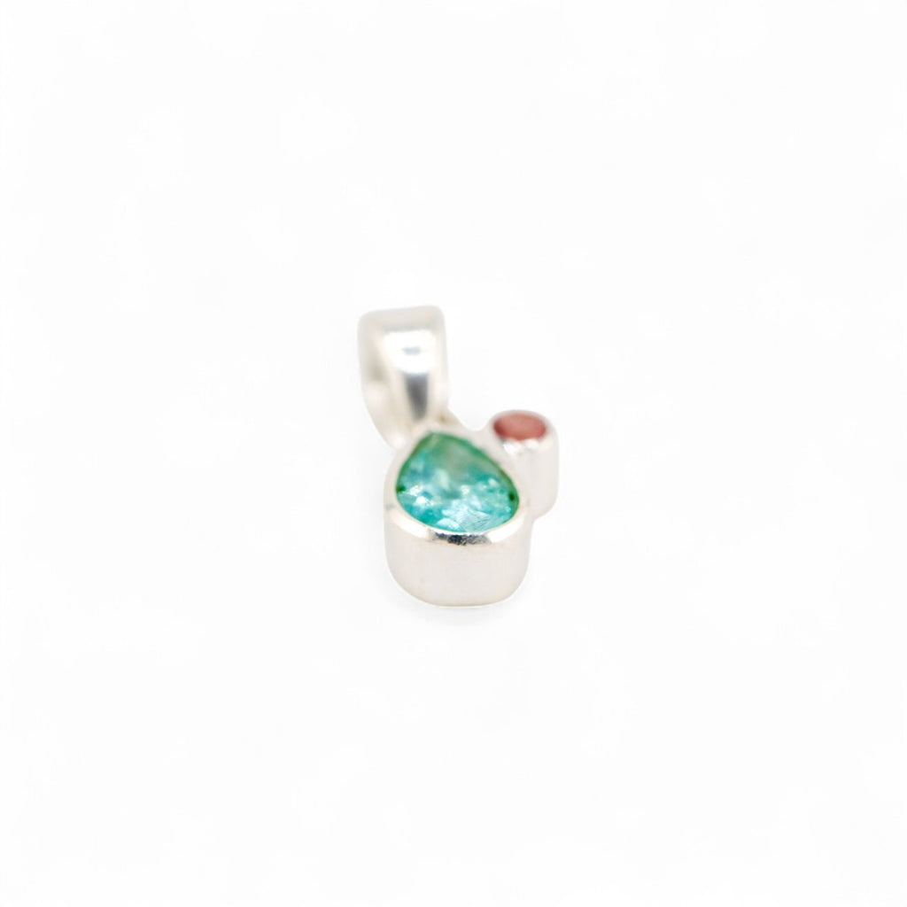 Wildmist apatite with tourmaline pendant
