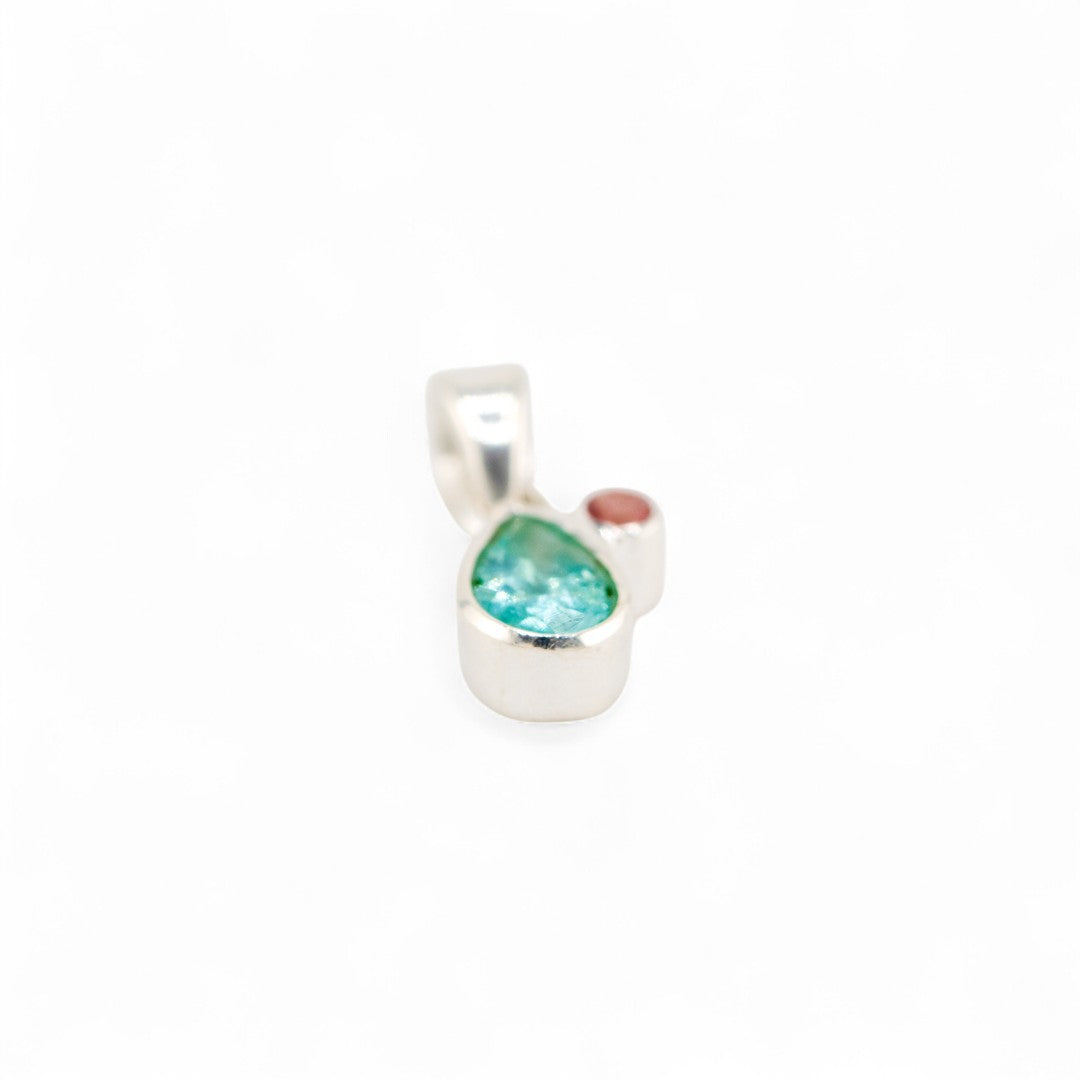 Wildmist apatite with tourmaline pendant
