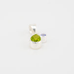 Peridot with Tanzanite pendant small