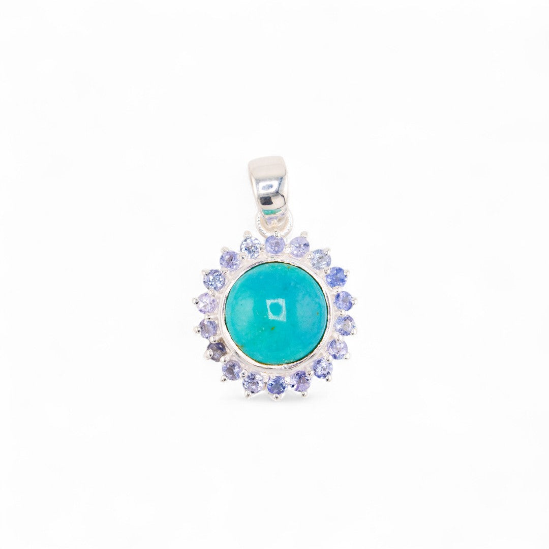 Laxmi Turquoise with tanzanite pendant