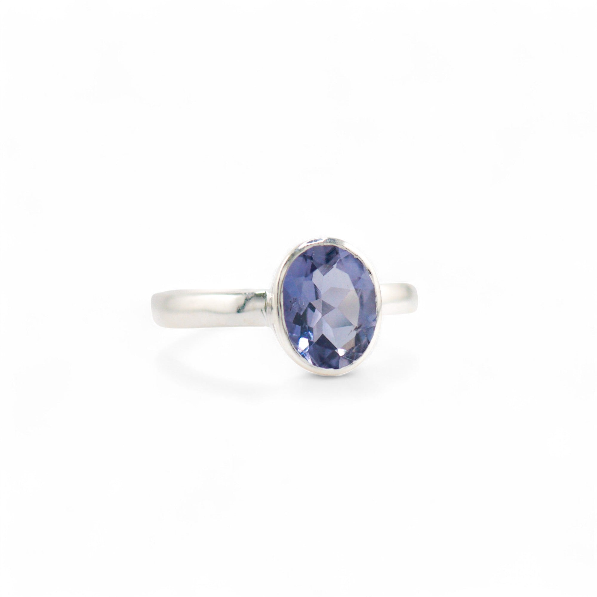 Iolite charm ring