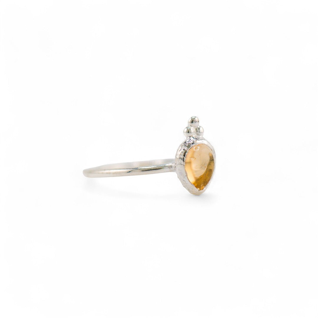 Citrine ananas ring