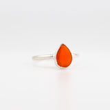 Venus Teardrop Carnelian ring