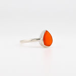 Venus Teardrop Carnelian ring