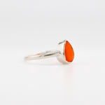 Venus Teardrop Carnelian ring