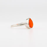 Venus Teardrop Carnelian ring