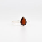 Venus Teardrop Garnet ring