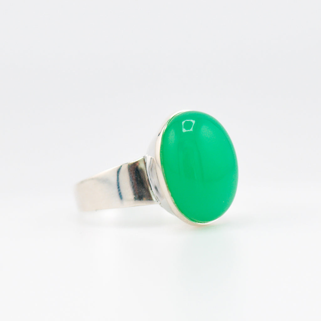 Nordic chrysoprase ring