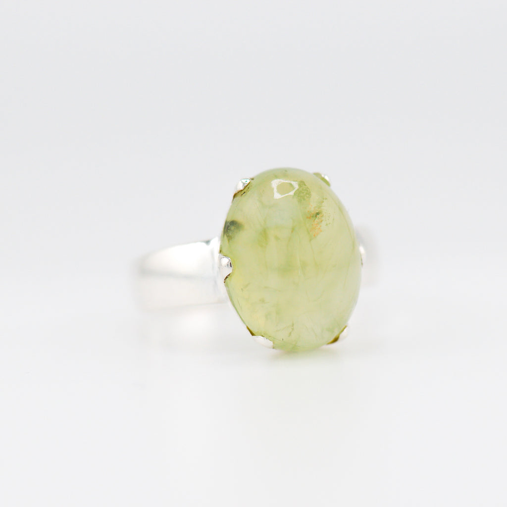 Prehnite crown  ring