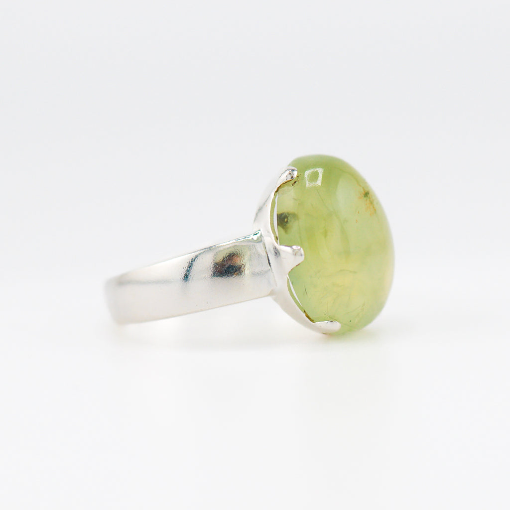 Prehnite crown  ring