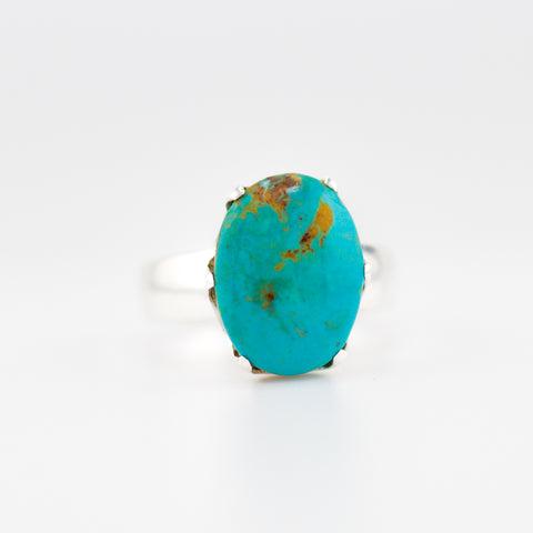American Turquoise Crown ring